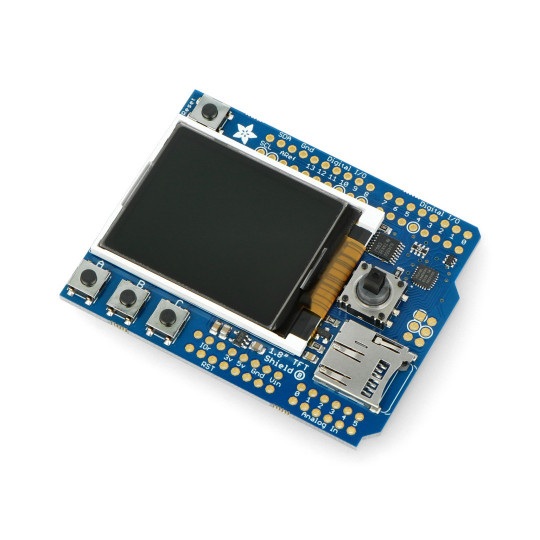 Wyświetlacz 1.8" TFT z czytnikiem microSD + Joystick - Shield dla Arduino 