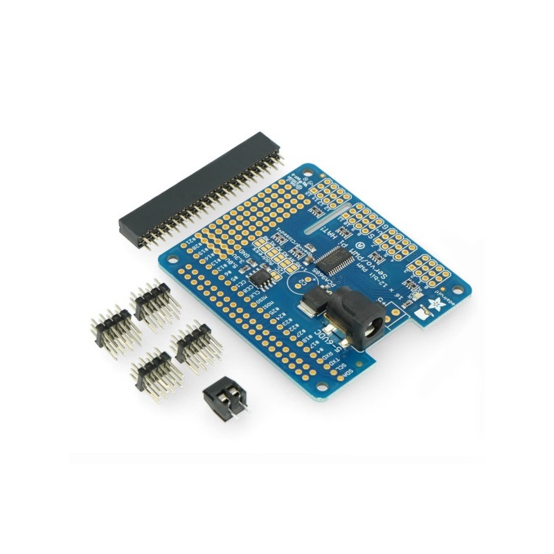 Adafruit Mini Kit 16- kanałowy sterownik PWM - Servo Hat do Raspberry Pi