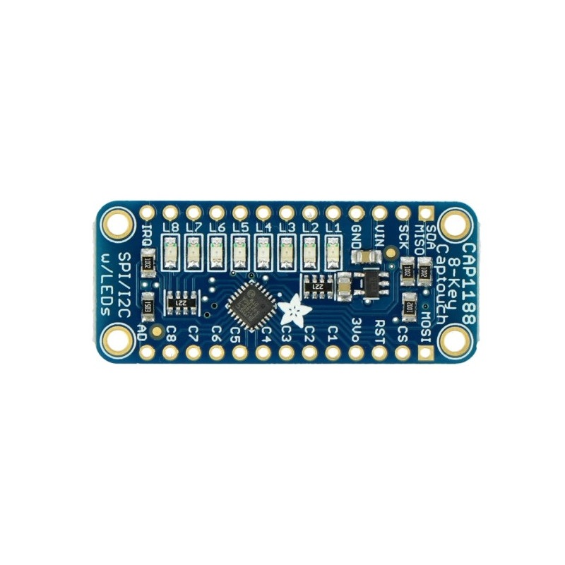 Adafruit CAP1188 moduł dotykowy I2C/SPI - 8 przycisków