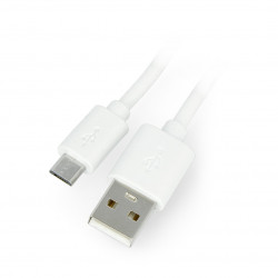 Przewód microUSB B - A - Esperanza EB145W - 2m - biały
