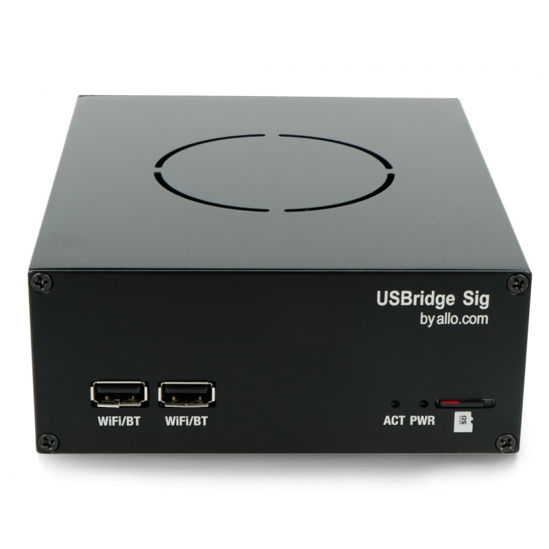 USBridge Sig - cyfrowy przekaźnik dźwięku + Volumio + karta microSD 16GB