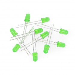 Dioda LED 5mm zielona...