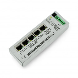 4F1G Switch 4 porty 10/100Mb PoE + 1 port 1Gb - zarządzalny switch