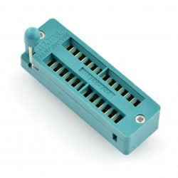 Podstawka testowa ZIF 24pin raster 7,62mm wąska