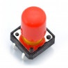 Tact Switch 12x12 mm z nasadką długi - czerwony - zdjęcie 1