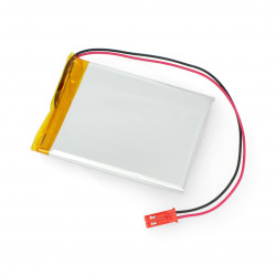 Akumulator Li-Pol Akyga 1400mAh 1S 3,7V - złącze JST-BEC + gniazdo - 63x50x4mm