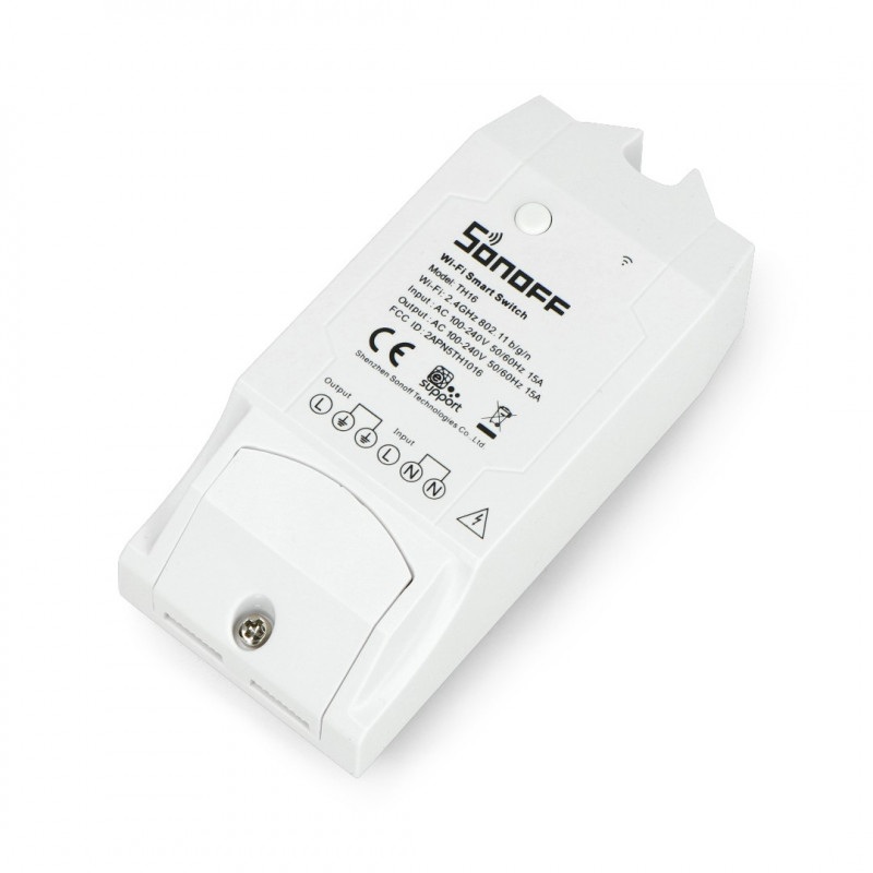 Sonoff TH16 - przekaźnik monitorujący temperaturę i wiglotność