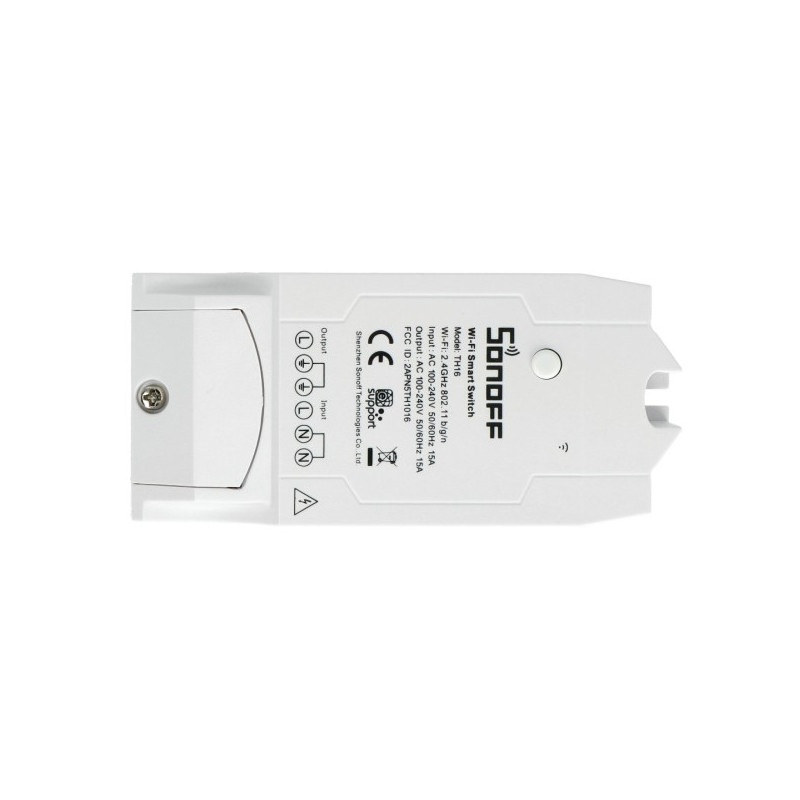 Sonoff TH16 - przekaźnik monitorujący temperaturę i wiglotność
