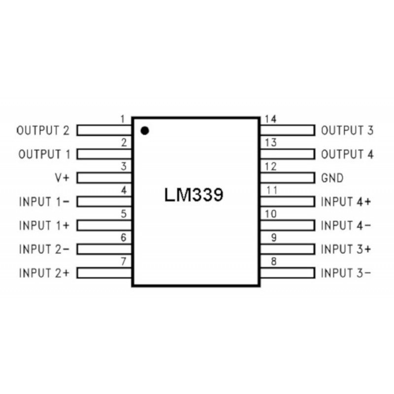 Komparator analogowy LM239AD - SMD