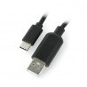 Przewód USB A - USB C z przełącznikiem On/Off czarny - 0,9m - zdjęcie 1