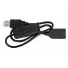 Przedłużacz USB A - A z przełącznikiem On/Off czarny - 0,5m - zdjęcie 3