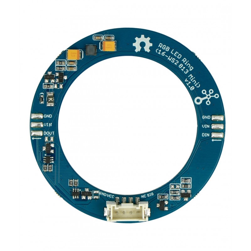 Grove - pierścień LED RGB WS2813 x 16 diod - 29mm - Seeedstudio 104020171