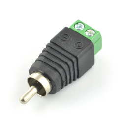 Wtyk RCA z szybkozłączem śrubowym