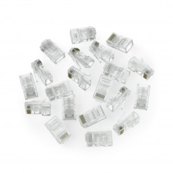 Wtyk sieciowy RJ45 przelotowy Lanberg kat. 5E UTP - 20 szt.
