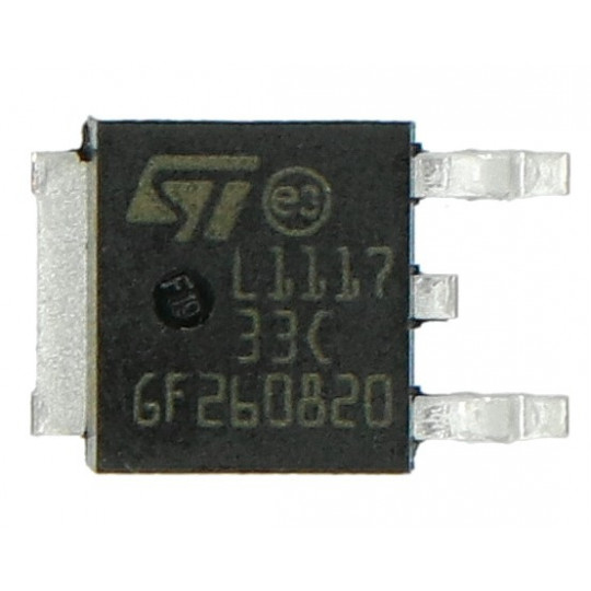 LDO стабілізатор 3.3V LM1117DT - SMD TO252 - 5 шт.