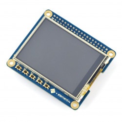 Ekran dotykowy rezystancyjny LCD TFT 2,4'' 320x240px GPIO 4DPi-24-HAT dla Raspberry Pi 3/2/B+
