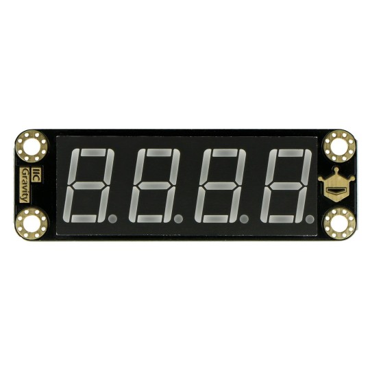 Гравітація - 4-розрядний сегментований дисплей I2C - зелений - DFRobot DFR0645-G