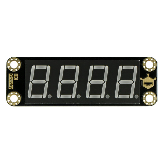 Gravity - 4-розрядний сегментований дисплей I2C - червоний - DFRobot DFR0645-R