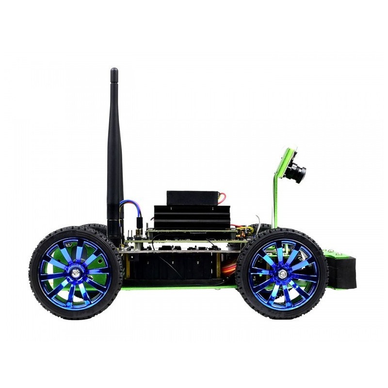 JetRacer - 4-kołowa platforma robota AI z kamerą i napędem DC oraz wyświetlaczem OLED dla Nvidia Jetson Nano