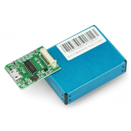 Адаптер IDC 10pin 1.27mm - microUSB для датчика PMS7003