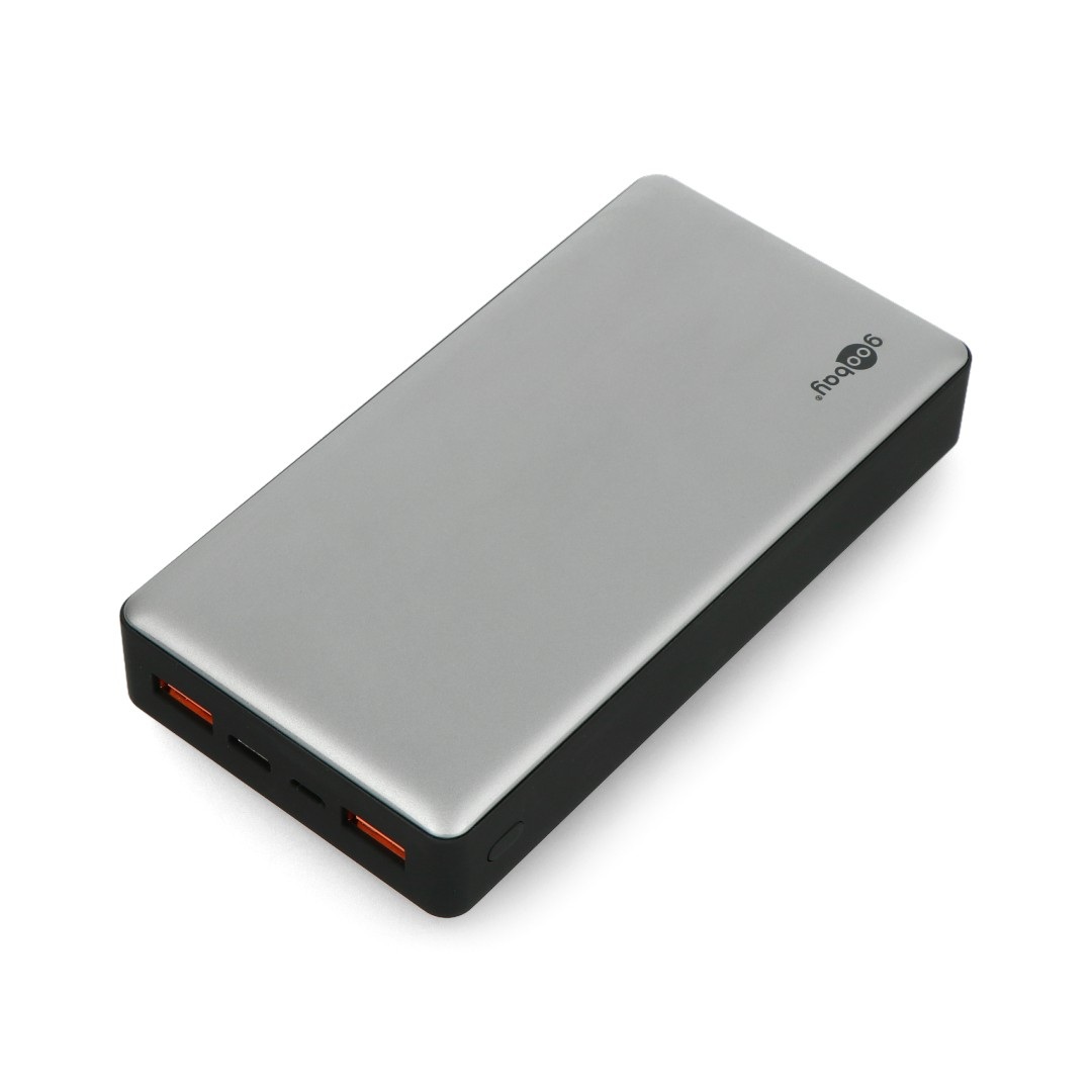 Mobilna bateria Powerbank Goobay 20.0 59854 Quick Charge 3.0 20000 mAh - szaro - czarna
