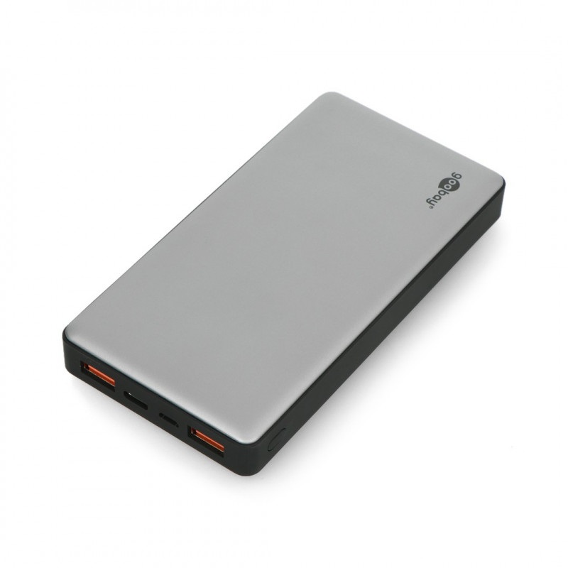 Mobilna bateria PowerBank Goobay 15.0 59819 Quick Charge 3.0 15000mAh - szaro - czarna
