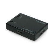 Przełącznik wideo - 3 porty HDMI  - z pilotem i odbiornikiem IR - port microUSB - Lanberg SWV-HDMI-0003
