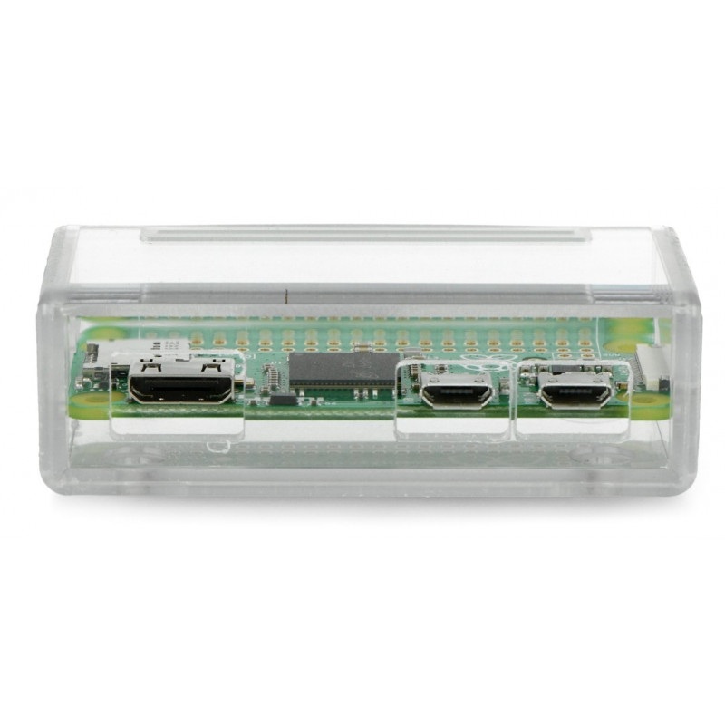 Obudowa Raspberry Pi Zero Pi Supply plastikowa - przezroczysta