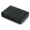 Przełącznik wideo - 5 portów HDMI  - z pilotem i odbiornikiem IR - port microUSB - Lanberg SWV-HDMI-0005 - zdjęcie 2