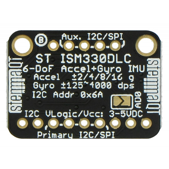 ISM330DHCX 6DoF IMU - 3-осьовий акселерометр та гіроскоп - Adafruit 4502