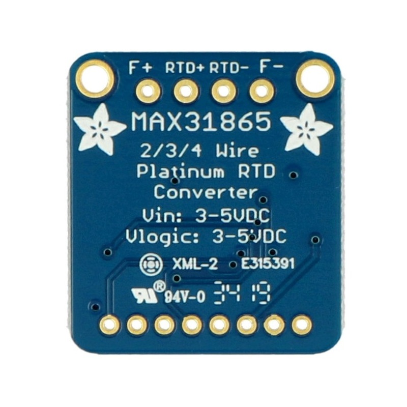 Adafruit MAX31865 - wzmacniacz do sond temperatury PT100 - SPI