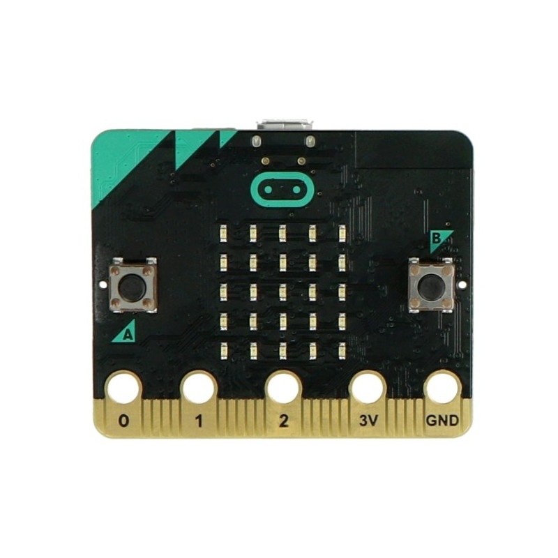 Micro:bit Go - moduł edukacyjny, Cortex M0, akcelerometr, Bluetooth, matryca LED 5x5 + akcesoria