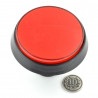 Push Button 6cm - czerwony (wersja eko2) - zdjęcie 2