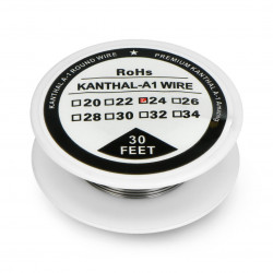 Drut oporowy Kanthal A1 0,51mm 6Ω/m - 9,1m