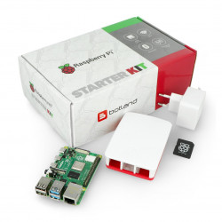 Zestaw Raspberry Pi 4B WiFi 1GB RAM - Official - z obudową grafitową