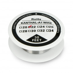 Drut oporowy Kanthal A1 0,64mm 4,9Ω/m - 9,1m