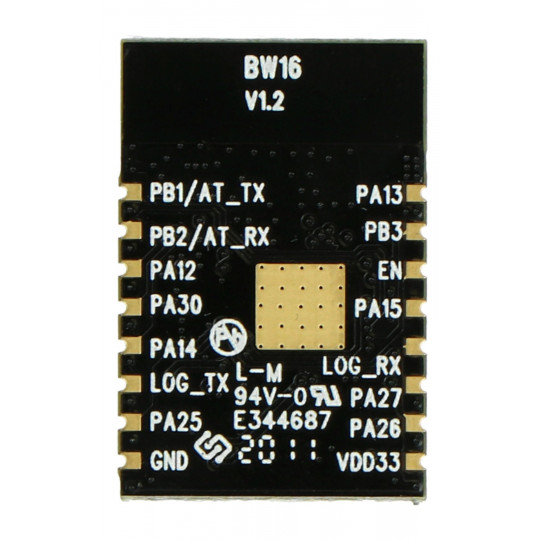 Двухдиапазонный коммуникационный модуль Realtek RTL8720DN — Wi-Fi 2,4 ГГц/5 ГГц и Bluetooth 5.0.