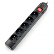 Listwa zasilająca z zabezpieczeniami Tracer PowerGuard czarna - 5 gniazd - 5m