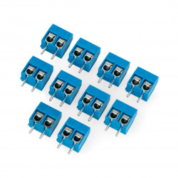 Złącze ARK KF301 raster 5,0mm 2 pin (-) - 10 szt.