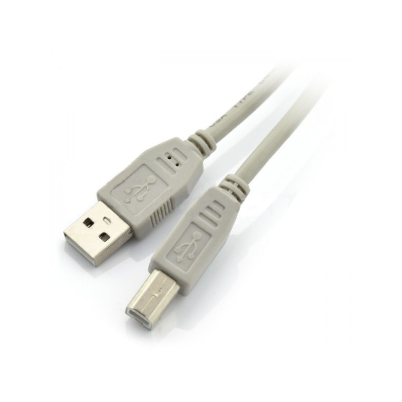 Przewód USB A - B - 1,8 m - szary
