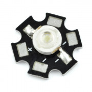 Dioda Power LED Star 3 W - biała z radiatorem