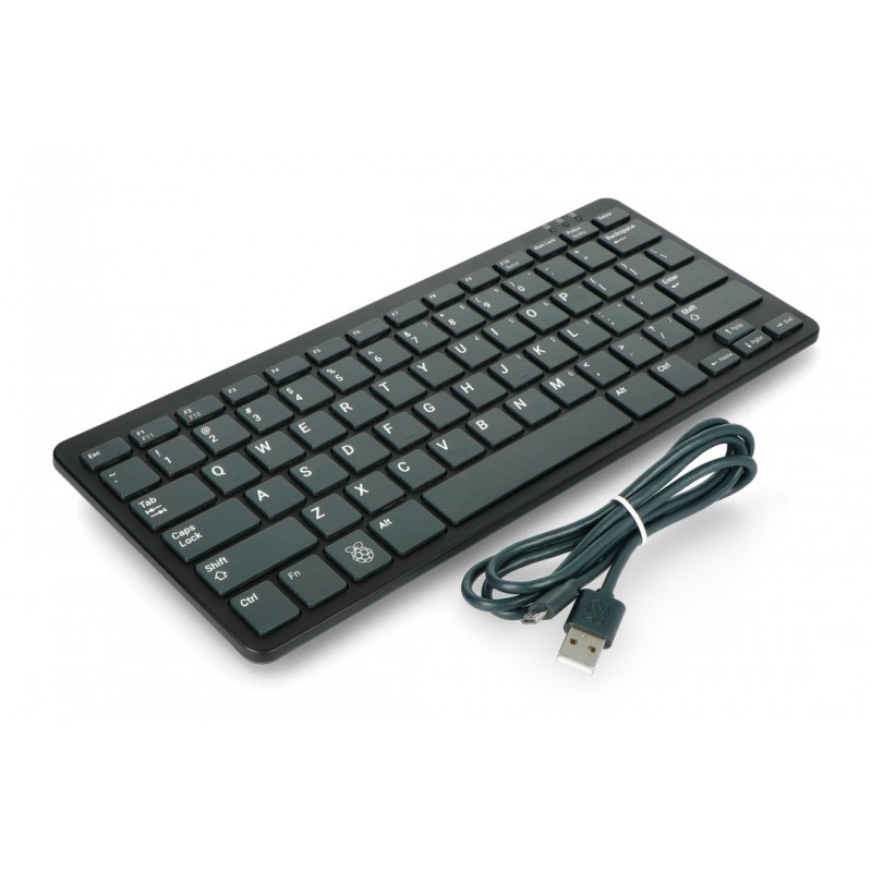 Klawiatura przewodowa USB dla Raspberry Pi Model 3B+/3B/2B oficjalna - czarno-grafitowa