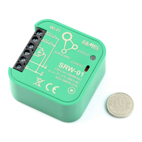 Zamel Supla SRW-01 - контролер ролет 230 В WiFi - додаток для Android / iOS