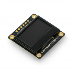 Wyświetlacz OLED monochromatyczny graficzny 0,96'' 128x64px I2C/SPI - DFRobot DFR0650