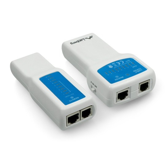 Тестер сетевых кабелей RJ45/RJ12/RJ11 - Lanberg NT-0402