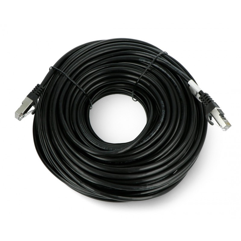 Przewód sieciowy Lanberg Ethernet Patchcord FTP 5e 30m - czarny