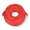 Przewód sieciowy Lanberg Ethernet Patchcord UTP 5e 50m - czerwony - zdjęcie 2