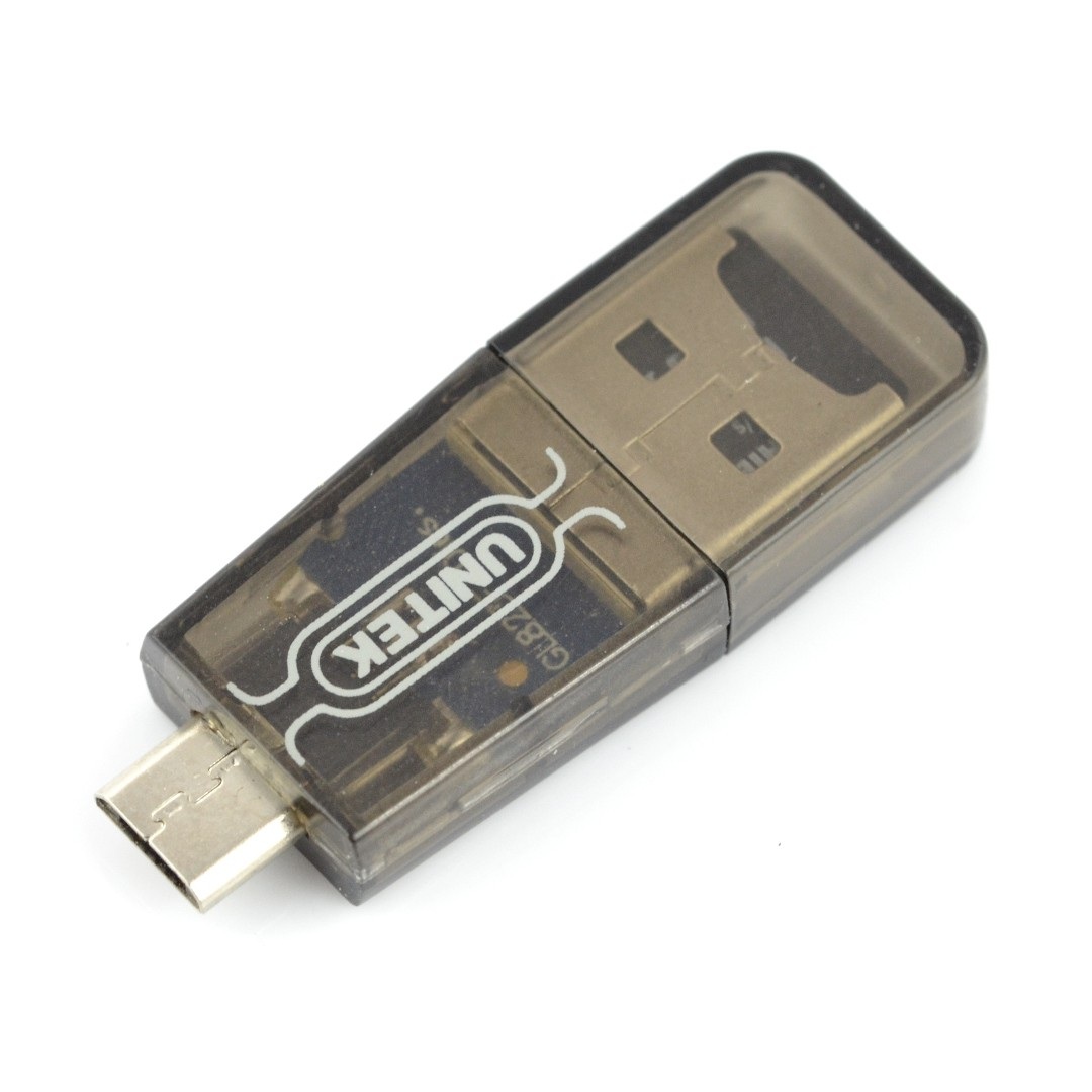 Czytnik kart microSD pod USB i microUSB OTG Unitek Y-2212