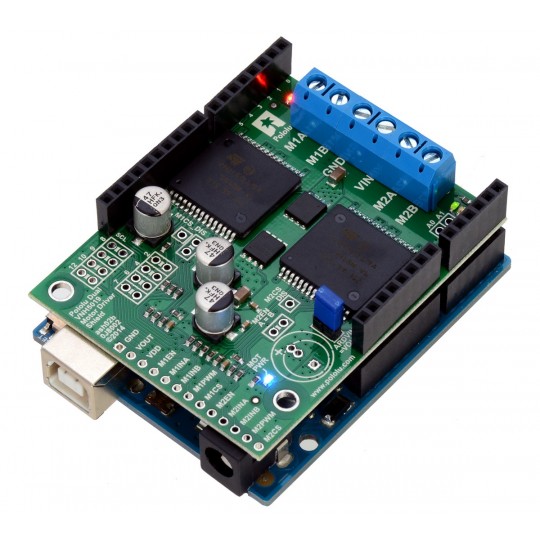 VNH5019 - двоканальний контролер двигуна 24V/12A - щит для Arduino - Pololu 2507