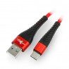 Przewód eXtreme Spider USB A - USB C - 1,5m - czerwony - zdjęcie 1